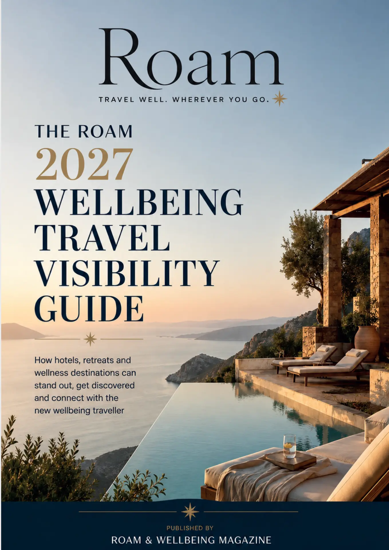 The Roam 2027 Wellbeing Travel Visibility Guide front cover